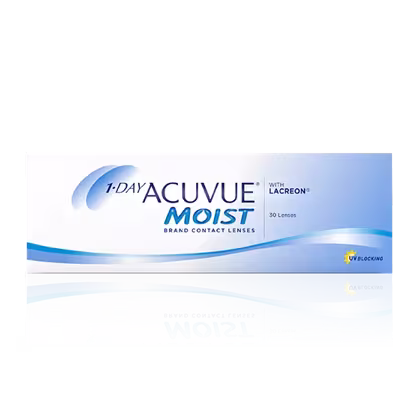Lente de contacto ACUVUE® 1-DAY MOIST — Lente esférico desechable diario