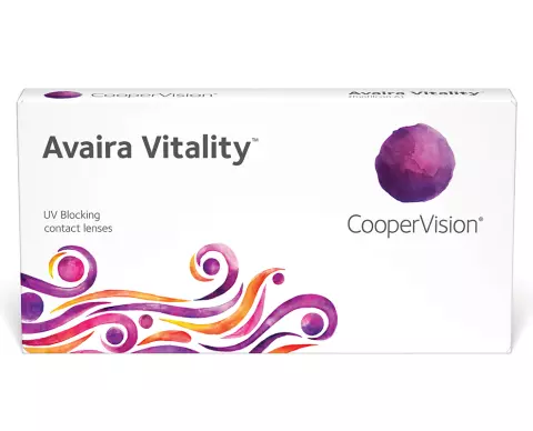 Lente de contacto AVAIRA VITALITY® ESFÉRICO — Uso mensual, alta hidratación y bloqueo UV